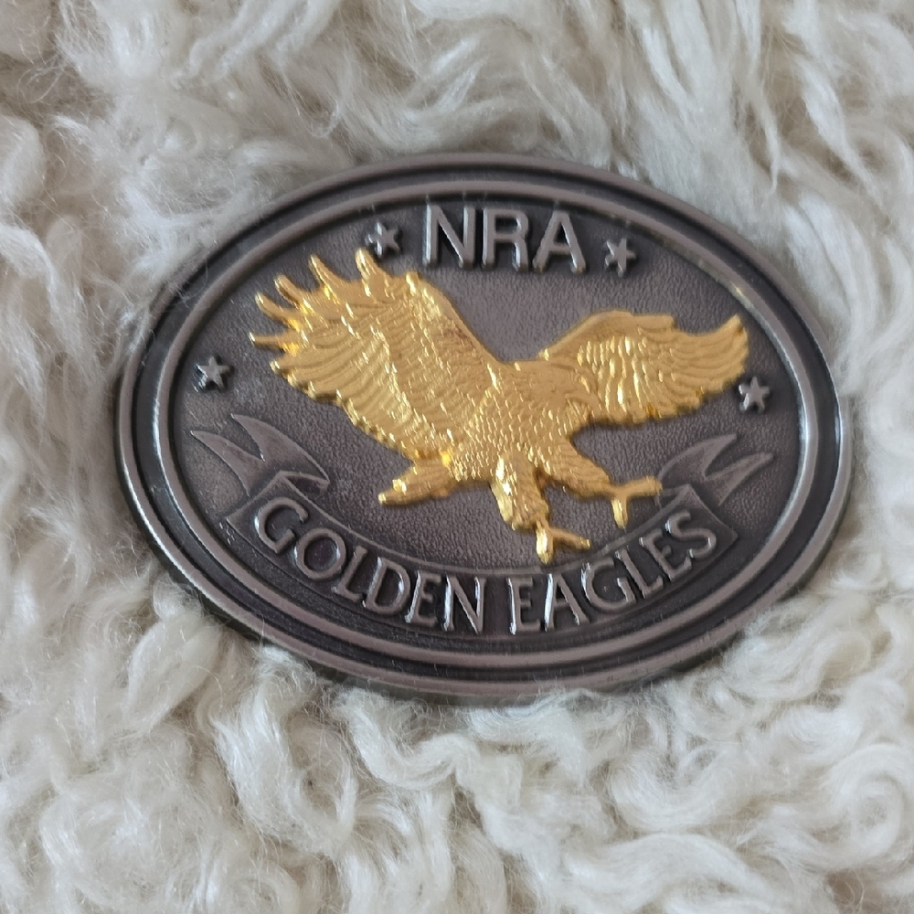 Gold and Silver NRA Golden Eagles Badge